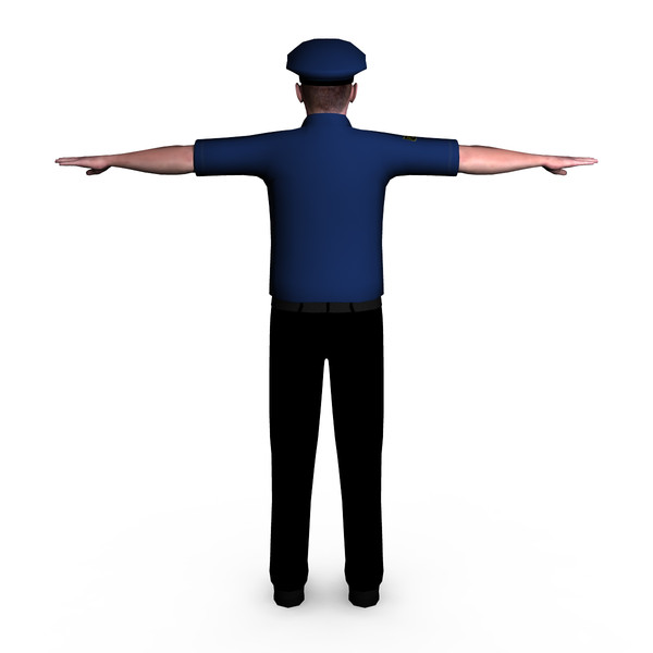 3d police male 01 model - Police Male 01 by ignisfatuus
